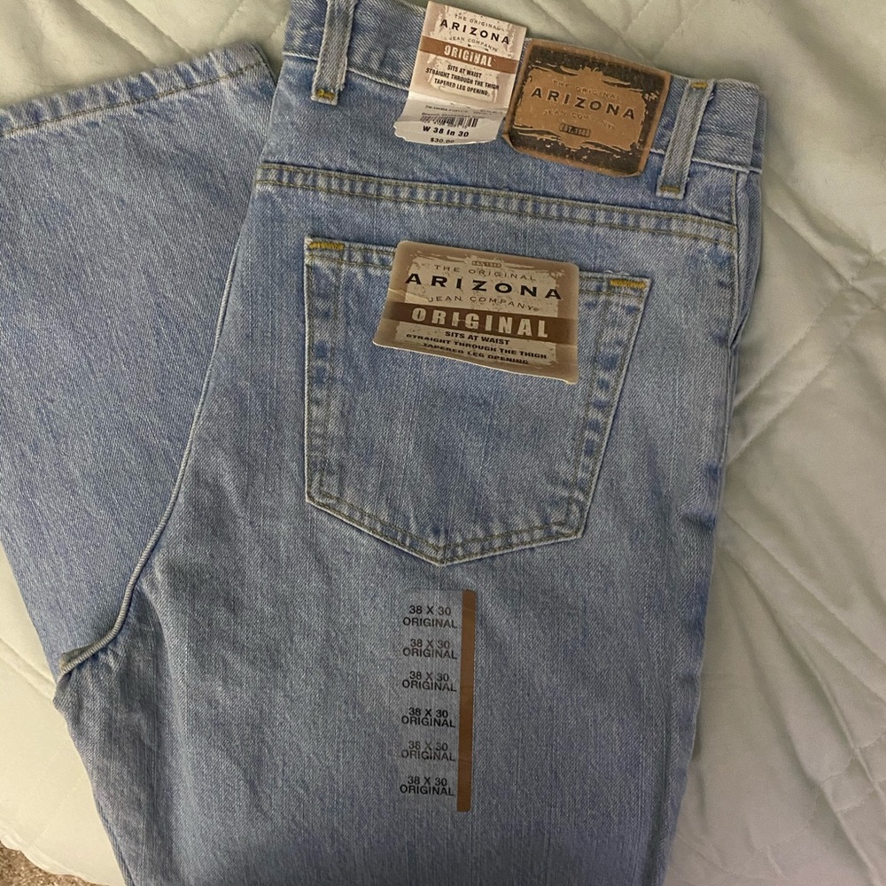 38x30 Arizona men’s straight leg jean NWT